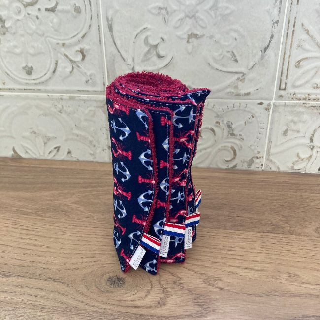 Les essuie-tout Andhrimmir de RHAPSO Couture, motifs de la mer