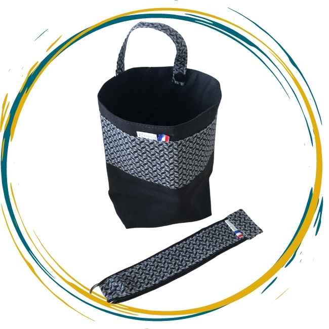 RHAPSO Couture, commande personnalisée de Mailys -Abéona et son porte-clé assorti