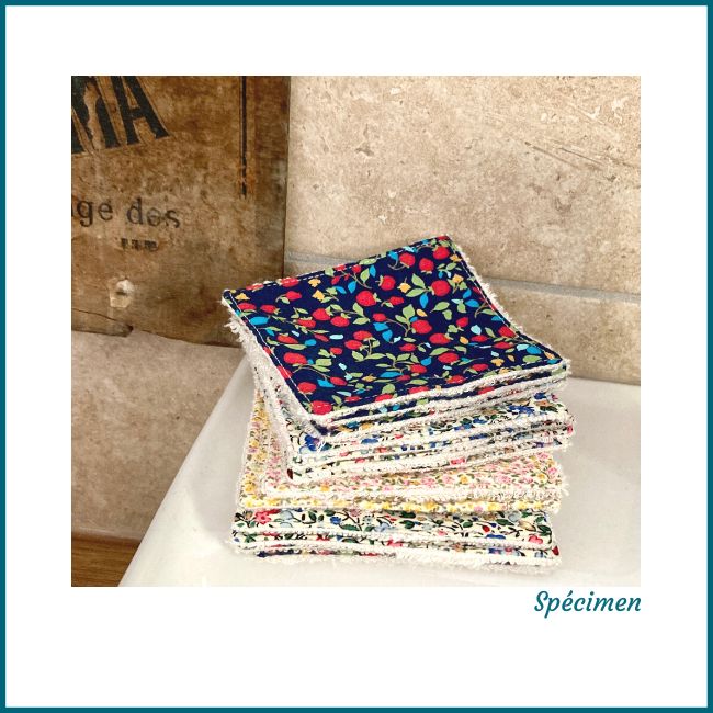 Etincelle, les lingettes démaquillantes lavables de RHAPSO Couture Etincelle, les lingettes démaquillantes lavables de RHAPSO Couture