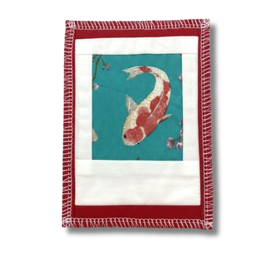 Rhapso Couture : carte postale animaux carpe koï