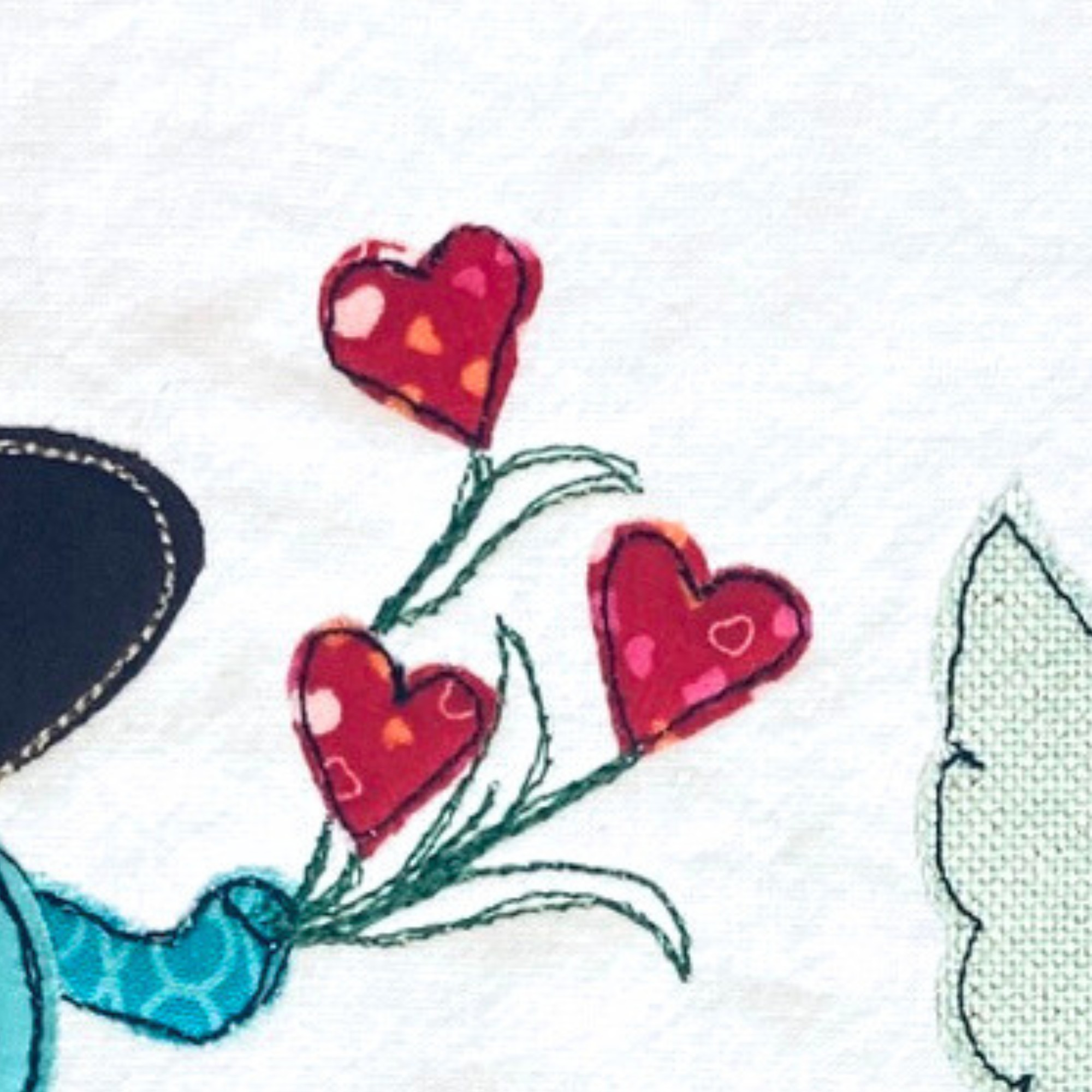 cadre décoratif textile les jardiniers de l'amour