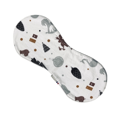 Rhapso couture, univers des bébés, bavoir épaule, coton oekotex et éponge de bambou bio