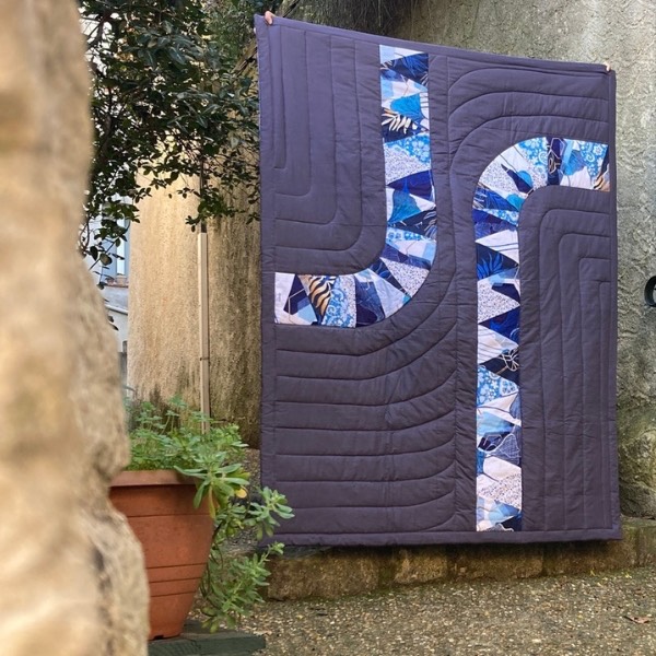 Rhapso Couture : univers linge de maison, plaid de Pascale