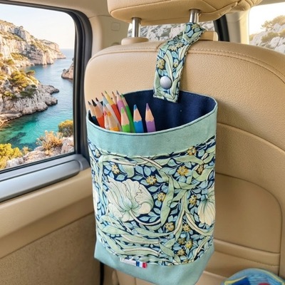 Rhapso Couture, pochon de voiture pour faciliter l'organisation des enfants lors des voyages