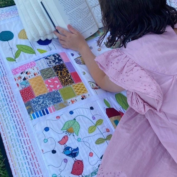 Rhapso Couture : univers linge de maison, plaid de Camille