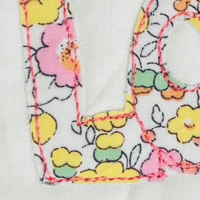 Rhapso Couture: carte postale , collection love, liberty petites fleurs jaunes